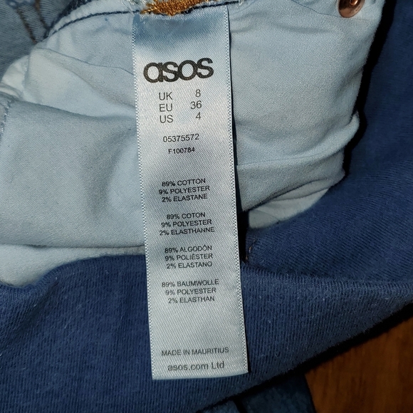 ASOS Blue Distressed Women's Jeggings - Picture 4 of 13